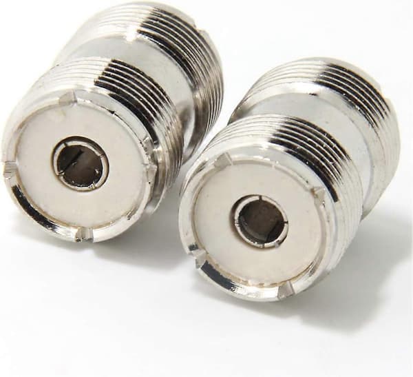 UHF PL-259 naaras-UHF PL-259 naaras koaksiaalinen sovitin (2 kpl)CJY