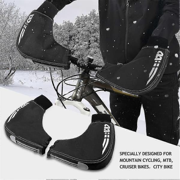 West Biking Vinter Termiske Mountain Road Cykelhandsker, sort