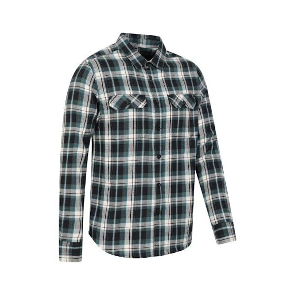 Mountain Warehouse Trace Flannel Langærmet Skjorte til Mænd XXS Khaki Khaki Grøn Khaki Green XXS