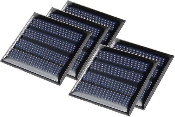 5 stk. 2V 50mA Poly Mini Solcellepanel Modul DIY til Telefon Lys Legetøj Oplader 45mm X 45mmCJY