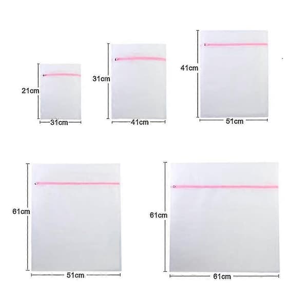 Laundry Bag for Washing Machine 5-pack Durable Zippered Laundry Bag for Delicates, UnderwearCJY