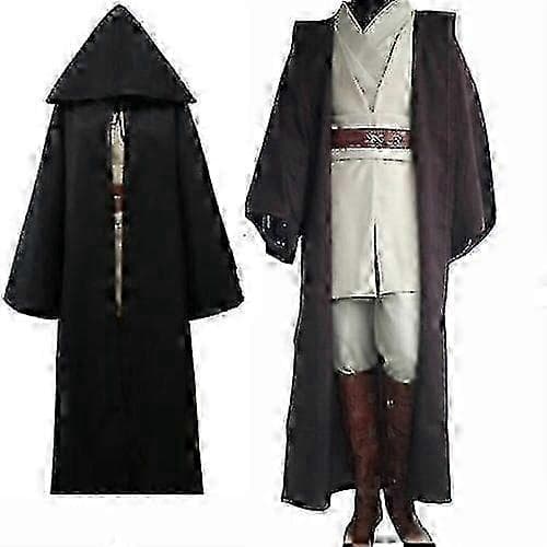 Obi-wan Kenobi Jedi Voksenkostume Black one size