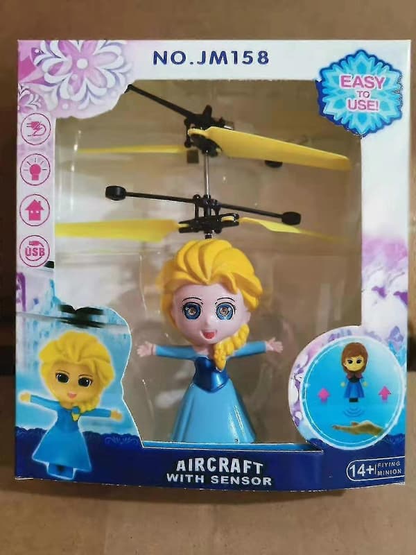 Spiderman Legetøj Induktion Flyvende Helikopter Speed Drone Legetøj Blå Cod Kk5555