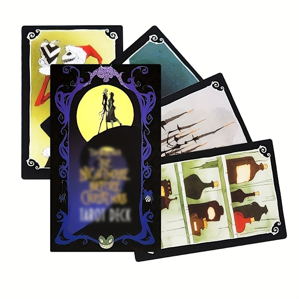 1 Eske med 78 Kort Jule Tarot Oracle Kort for Underholdning, Spådomsspill, Tarot med Elektronisk Brukerveiledning 1 Box