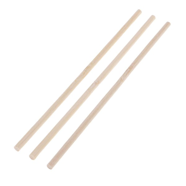 100 stk. 4 mm Ubehandlet Træ Rund Pinde Dowel Stang DIY Håndværk 150 mm