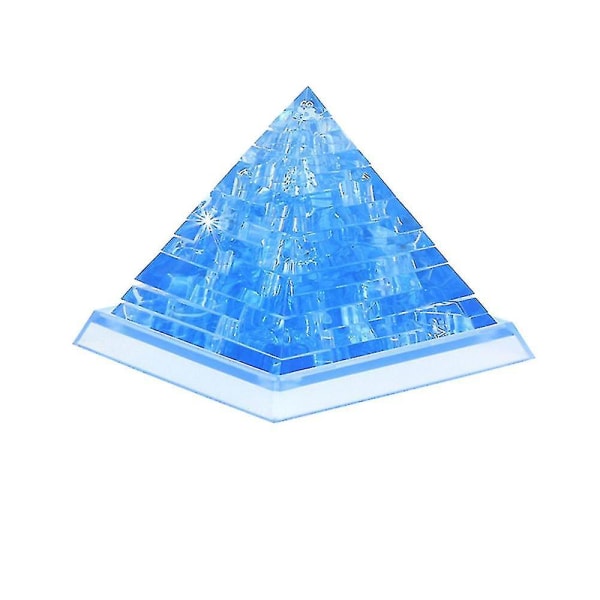 3D-kristallipalapeli Söpö pyramidimalli Tee itse tehty vempainpalikat Rakennuslelulahja
