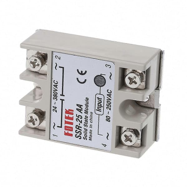 Solid State Relay Module SSR-25 AA 25A 250V 80-250V AC tulo 24-380V AC lähtö CJY Multicolor