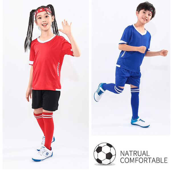 Fotbollströja för barn Fotbollströja Fotboll Träningsdräkter Sportkläder Red 18(110-120cm)