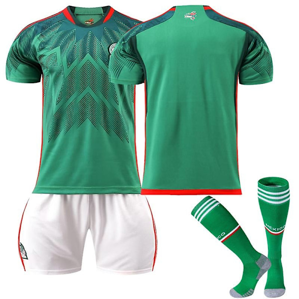 22-23 New Mexico hjemmedrakt treningsdrakt fotballdrakt - Perfekt Unummerert Unummerert Unnumbered Kids 26(140-150CM)