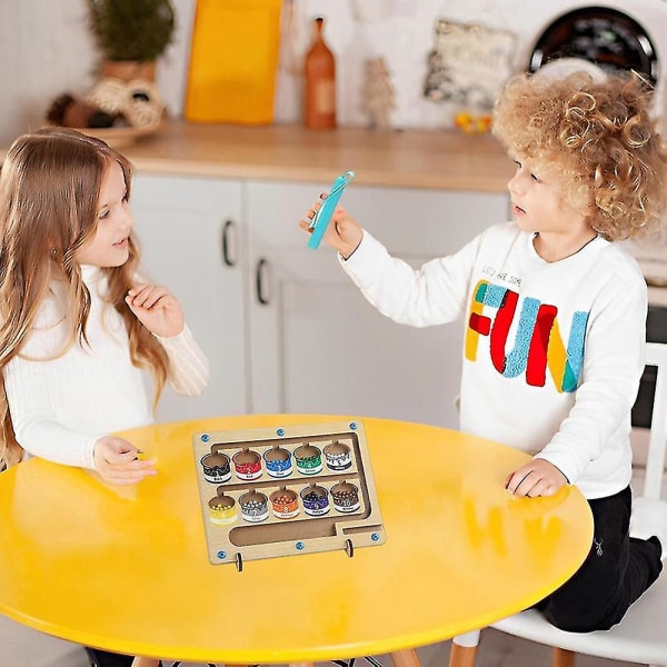 Magnetisk farve- og nummersorteringsbræt Småbørnsaktiviteter Tælle matchende spil