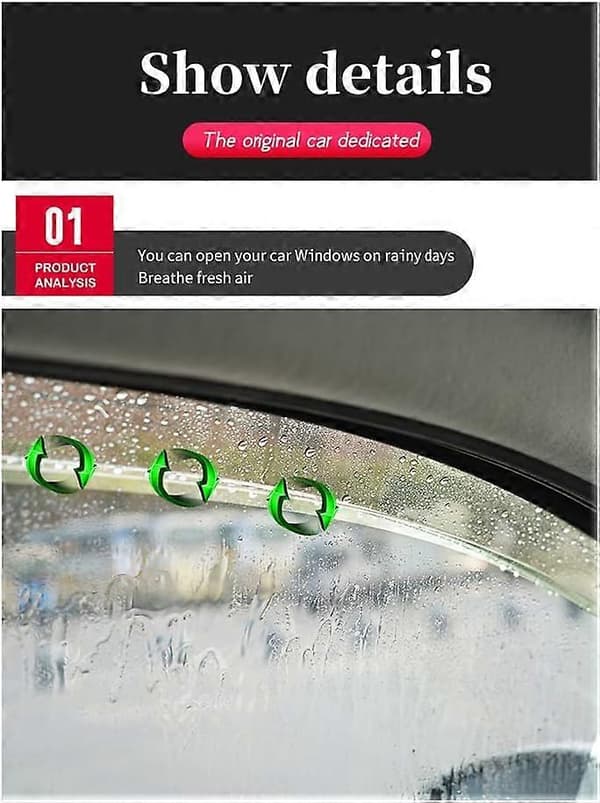 Bilens sidorutans vindavvisare för Lynk Co 01 Bilfönster Regnskydd Regnavvisare Skydd