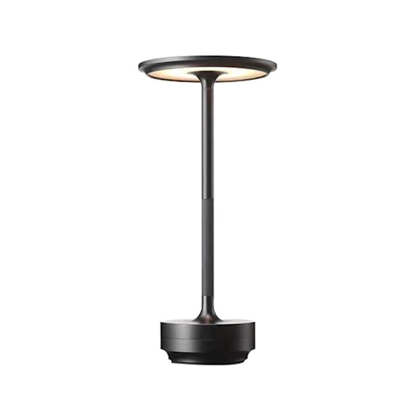 Wireless Desk Lamp with Dimmable LED & USB Charging, Black[YDE] black