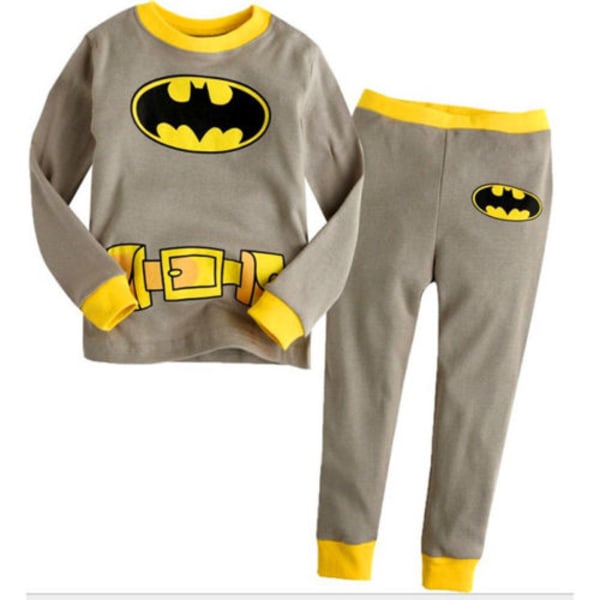 Spiderman Batman long sleeve pants outfits pajamas for kids #3