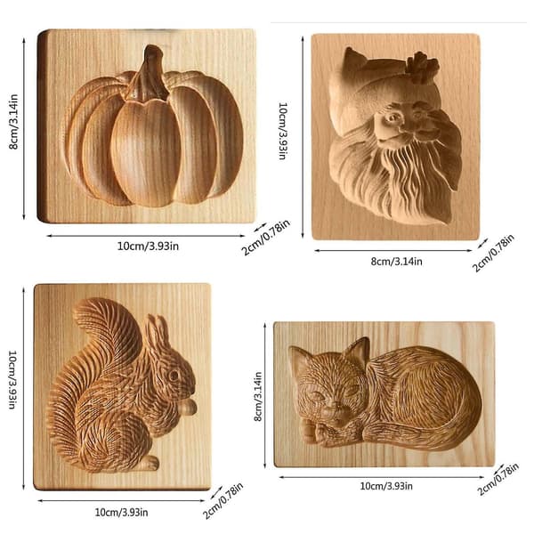 Trækageform Julebageform, Ideelt valg til bageværktøj til julekagedekorationCJY Pumpkin