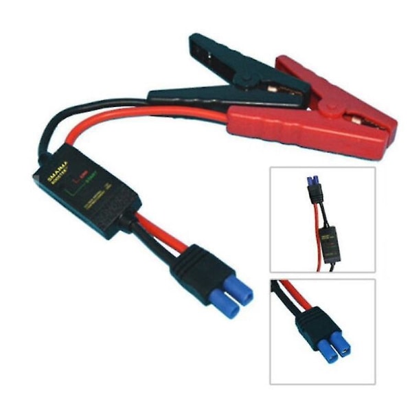 12v 200a-500a Intelligent Booster Cable Smart Ec5 Connector Bil Lastebil Nødstart Klemme