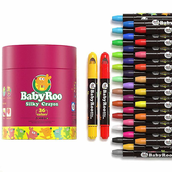 Malestifter for barn som tegner silkefarge 36 colors