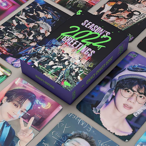 55 stk Bangtan Boys Foto Kort Bts Lomo Kort Bangtan Boys 2022 Season's Greeting Album Lomo Kort Bangtan Boys Merch Box Kort Gavepakke Til Army Fan