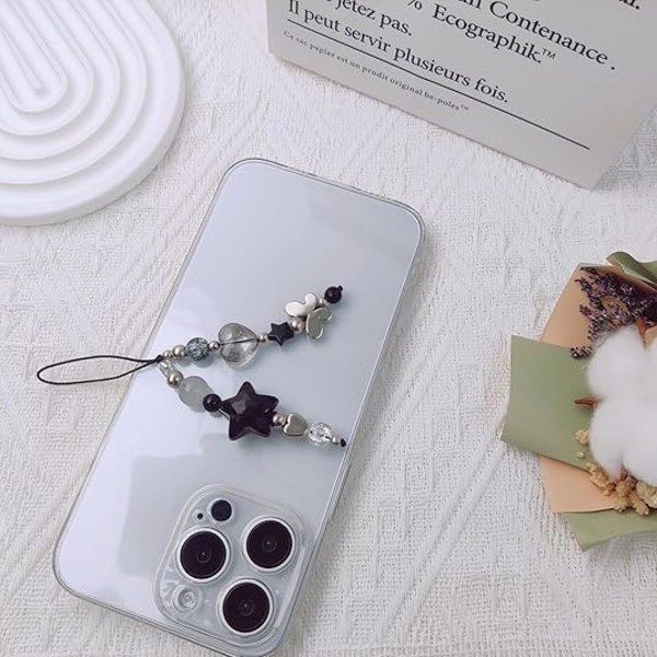 Söta Telefonberlocker Estetisk Y2K Mobiltelefon Berlockrem Y2K Väskaccessoarer Nyckelring Airpods Kamera Hängen Dekor