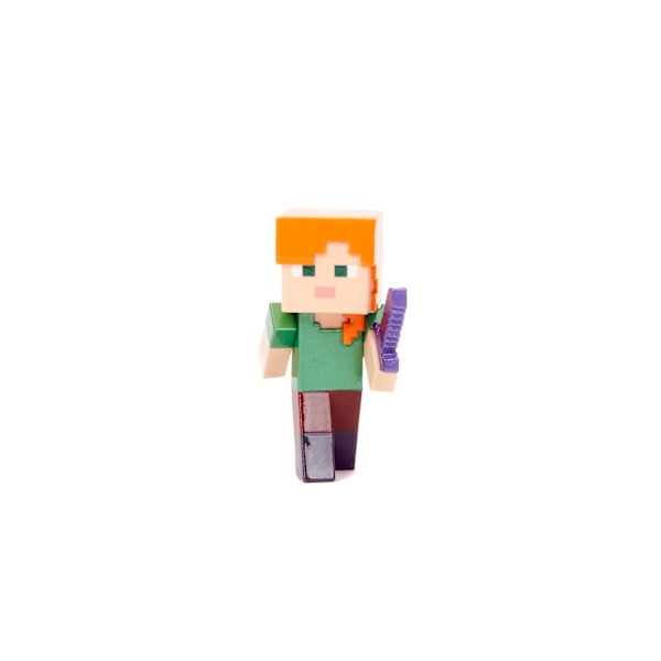 Minecraft Metallfigur 1-pack 2.5\" Alex Flerfärgad MultiColor Alex