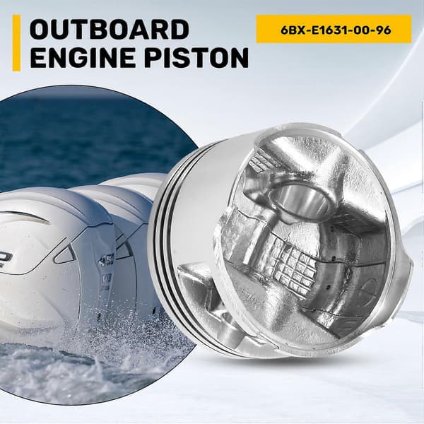 Båtmotor 6BX-E1631-00-96 6BX-E1603-00 6EE-E1603-00 STD Kolvringsats för Yamaha 4HK 6HK STD Silver