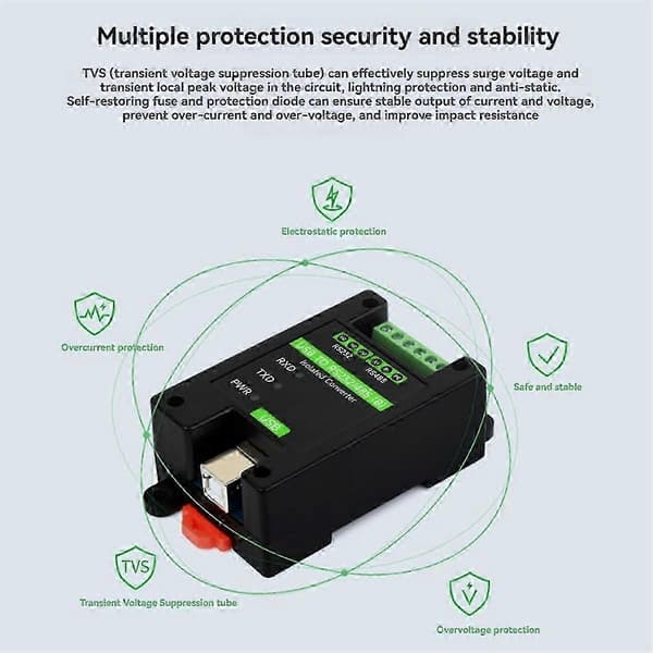USB til RS232/485 (B) Industriell isolert omformer