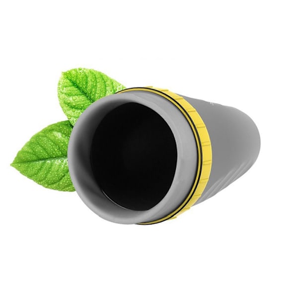 Bærbar Coverless Twist-kopp med isolert kaffekopp i rustfritt stål Gray penguin