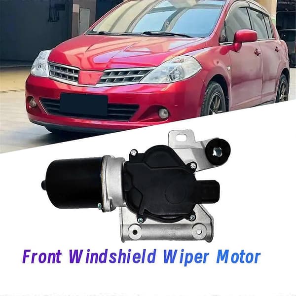 Bil Frontrute Vindusviskermotor 28800ED500B121 4343114 for Tiida 2005-2010 Vindusviskermotor Montering CJY Black Silver