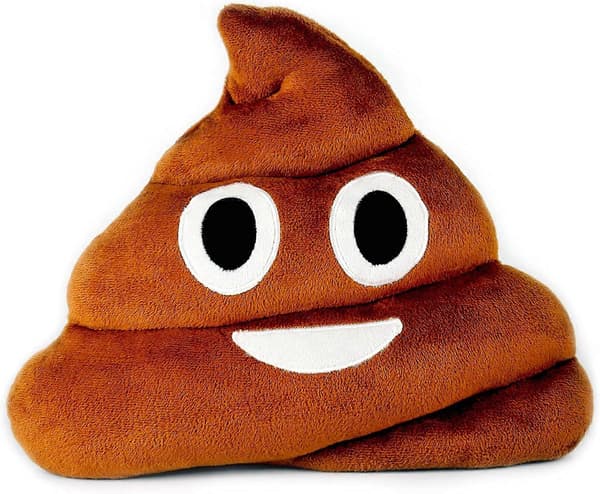 Fargerik Emoticon Pute - Smilende Bæsj Emoji Kosedyr
