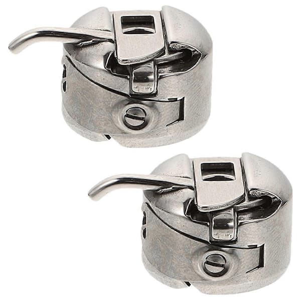 2 Pieces Industrial Sewing Machine Bobbin Case Replacement Sewing Machine Accessories, CJY Silver Silver 2.20X2.20X1.50CM