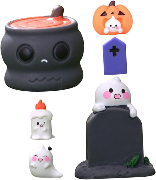 1 sæt Halloween-pynt Miniature træbro til lille hus, CJY