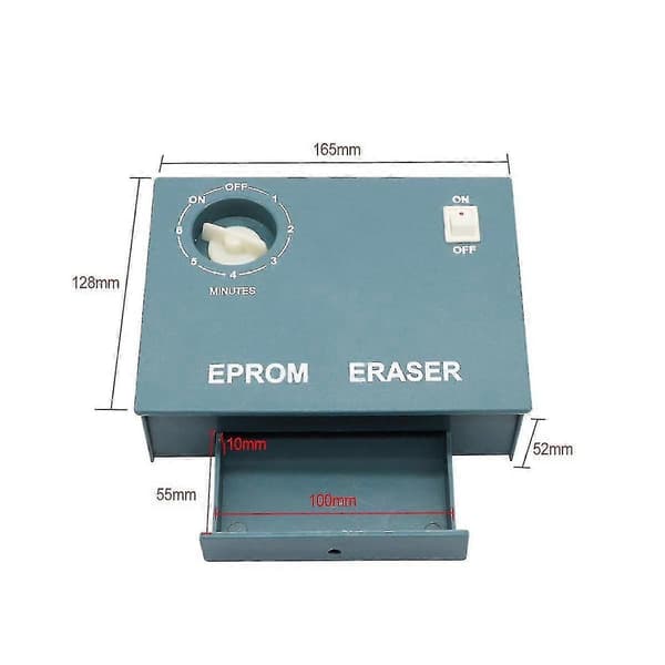 UV Eprom Eraser Eprom Data Sletteværktøj Lys Sletbar Timer Halvlederchip Slet Stråling EU-stik as shown