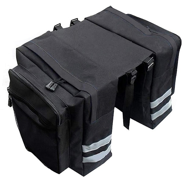Cykeltasker Bagagebærer, 30L til Cykel, Cykeltaske, Sadel Taske, Cykeltaske, Sort