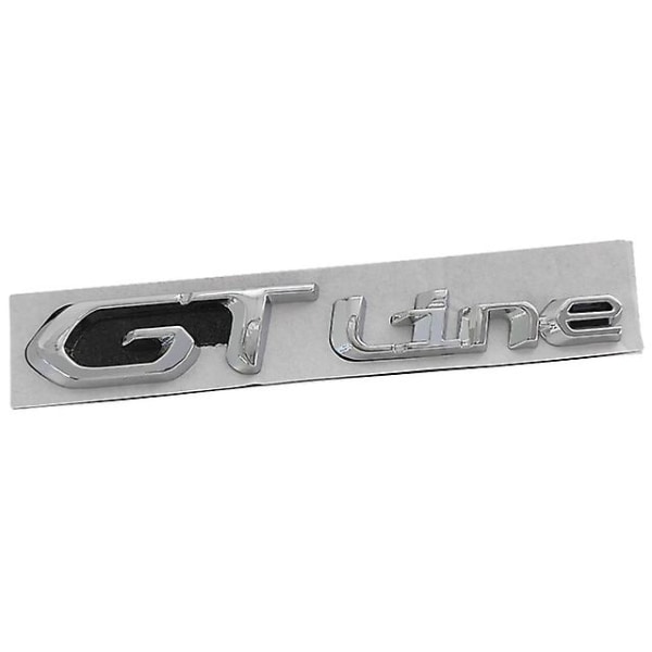 Otwoo 3d metallogo Gt-bogstaver bilkoffert-emblem-mærkat til Peugeot 208 308 3008 207 508 5008 408 Gt Line Sticker-tilbehør GT Line chrome