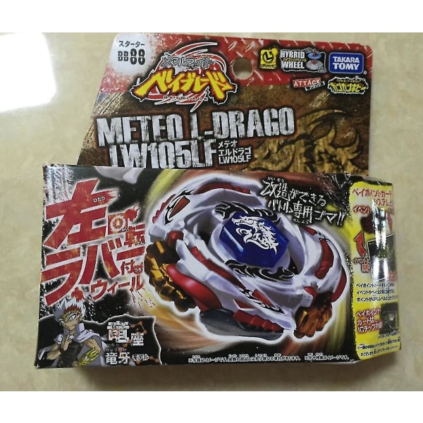 Takara Tomy Beyblade Bb88 Meteo L-drago Metal Fusion Lw105lf Taisteluhuippu Starter