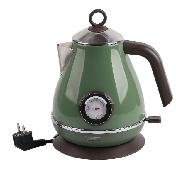 Electric Water Kettle Temperature Display Retro Paint Electric Kettle With 360 Degree Rotating Base Eu Plug 220240v Dark Green