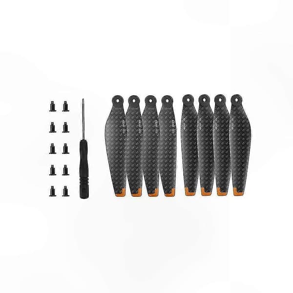 8 STK Mini Drone Propeller 6030F Karbonfiberblader Lette Stille Erstatningsdeler Tilbehør