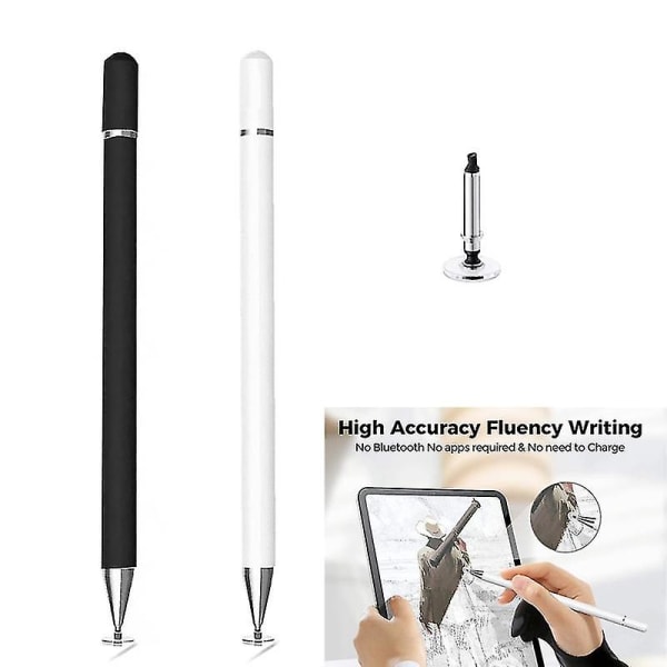 Høy nøyaktighet Magnetic Suction Pive Kapasitiv Pen Hvit