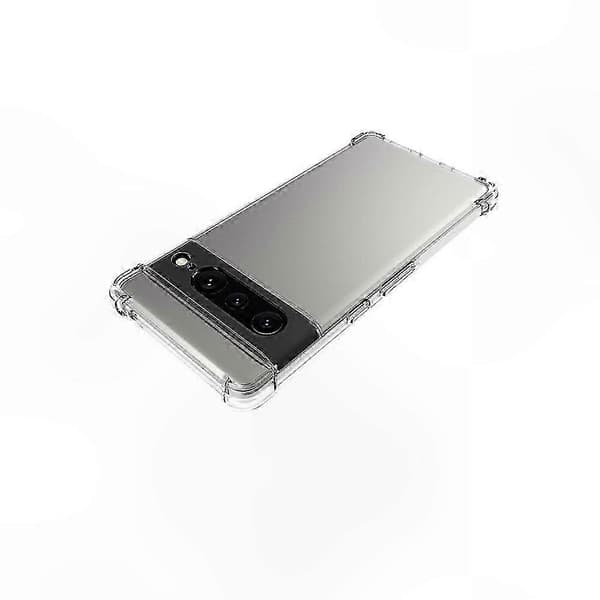Støtsikkert, sklisikkert forsterket TPU-deksel til Pixel 7 Pro Transparent