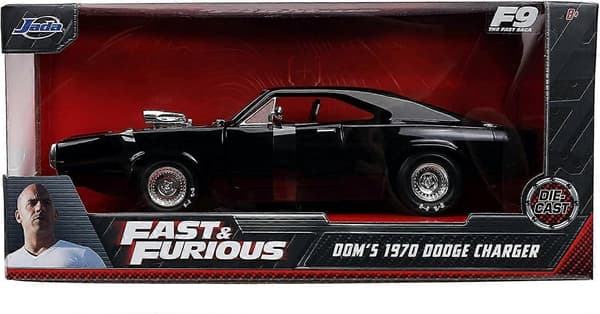 Legetøj FF9 DOMS 1327 Dodge Charger 1/24 Køretøj, SortCJY