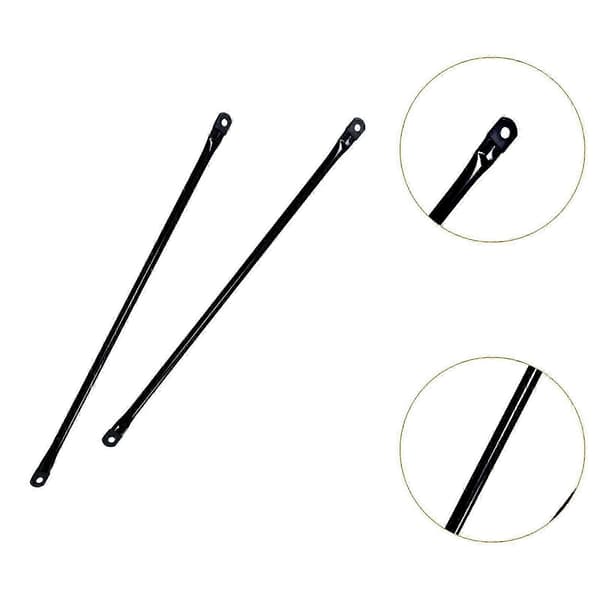 2 st gungstångar i metall för utomhusutrustning Black 90.5cm