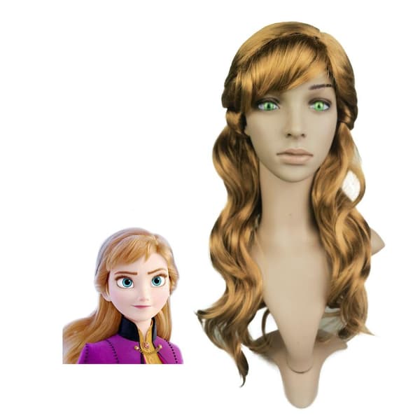 Anna Anime Peruker Cosplay Syntetiska Hårperuker, CJY