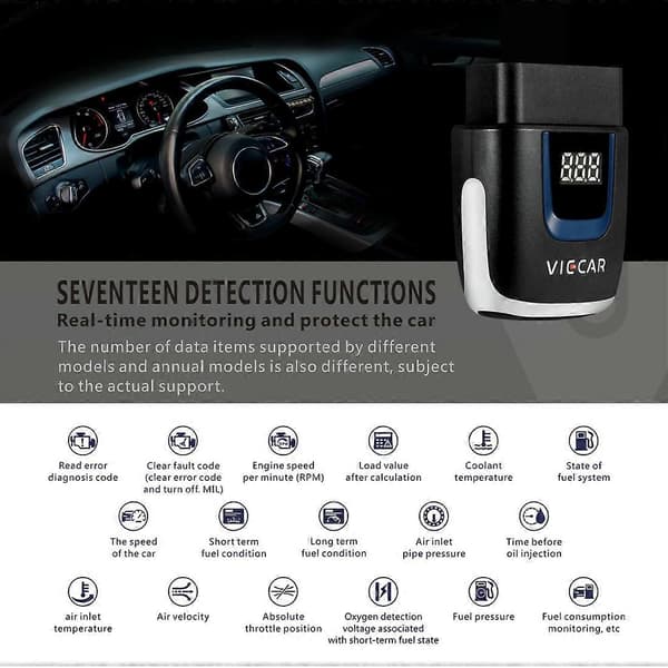 Viecar VP001 Bil Mini OBD Feildetektor V2.2 Bluetooth Diagnostisk Verktøy Not Specified