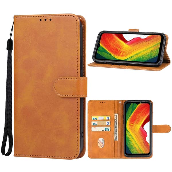 Til Ulefone Power Armor 19 Læder Telefoncover Brown