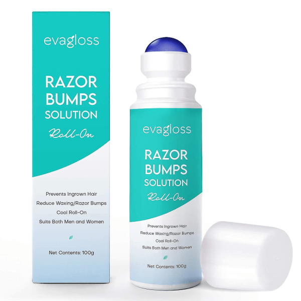 Razor Bumps-behandling för kvinnor och män, behandling av inåtväxande hår, reparation efter rakning för bikiniområdet, ansikte, nacke, ben och armhålor, after shave