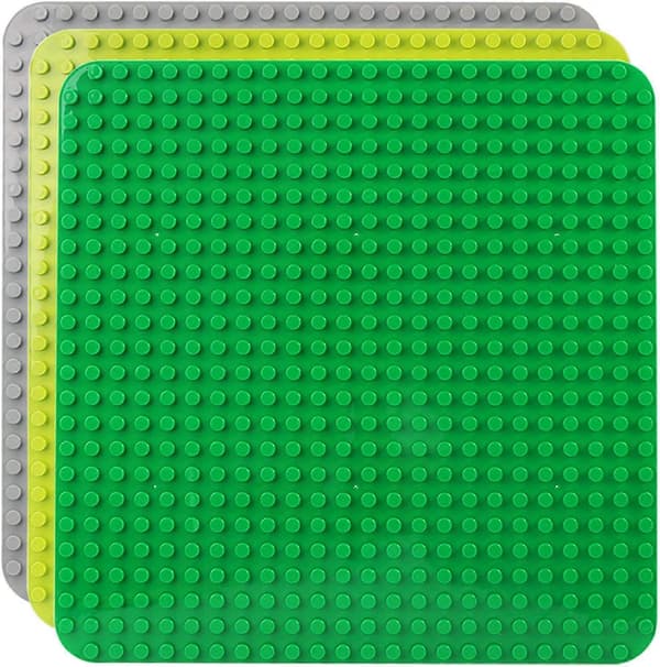 Stor byggeplade kompatibel med Duplo-plader, stor bundplade, 38*38cm