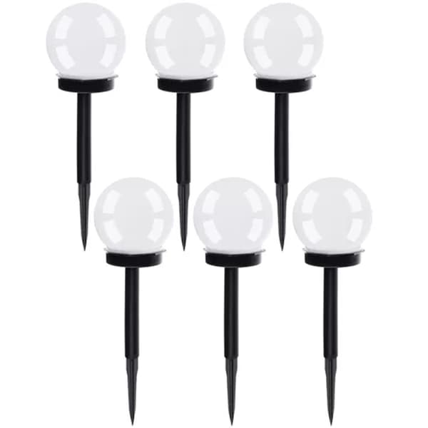 LED havelamper med solceller – 6-pak
