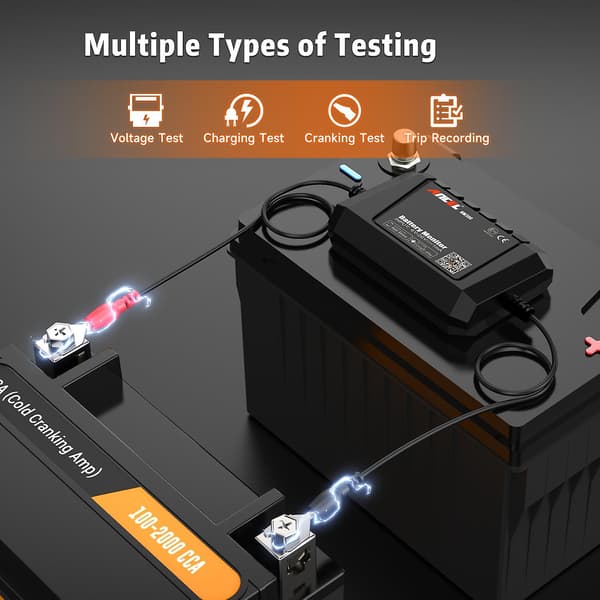 ANCEL BM300 Batteritestare Bluetooth-analysator 12V Bil Elektrisk Krets Starttest SpänningstestCJY