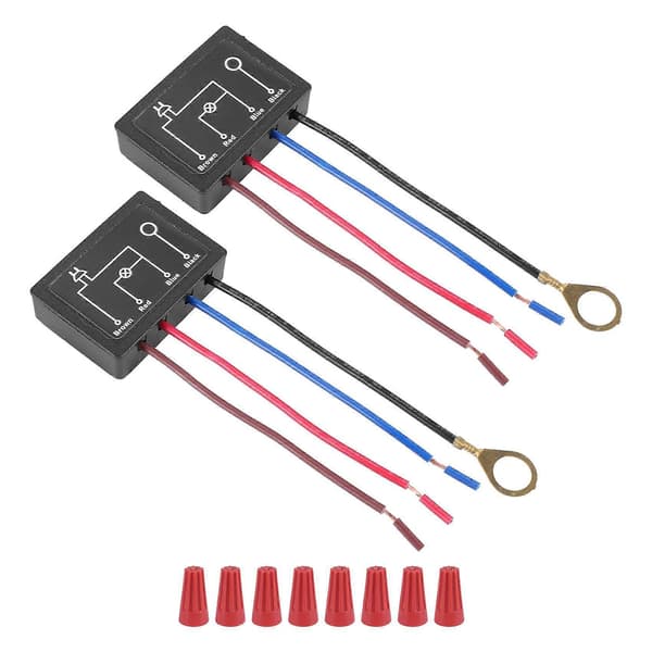 Touch Lamp Switch 2-pack, Touch Lamp Control Module för dimbar LED, glödlampor, lampomkopplare ersättning K
