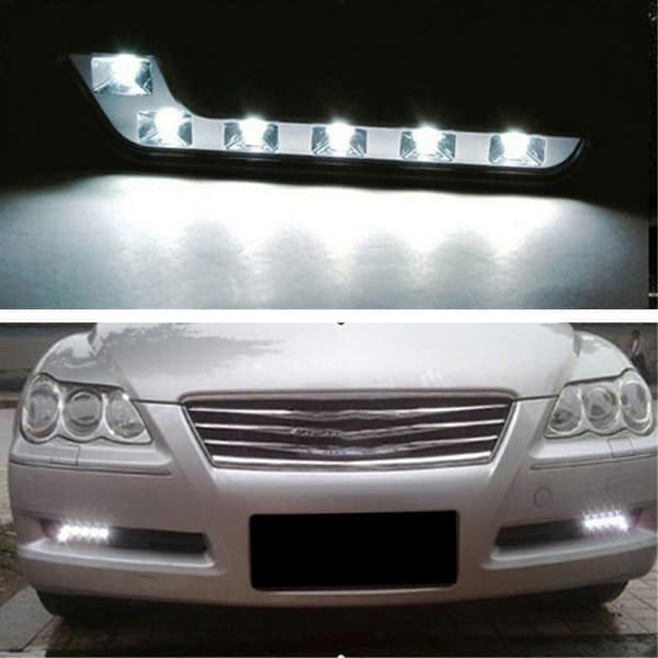2X 12V Super Sterk DRL LED Kjørelys for Biler Auto Vanntett LED Kjørelys Tåke
