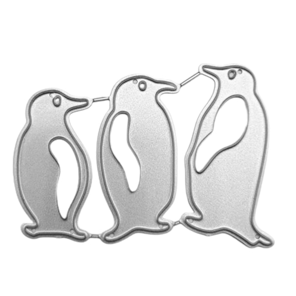 Pingviinien metallinleikkaustyökalut stensiili Scrapbooking Diy -albumi leimapaperikortti käsintehtyihin onnittelukortteihin kohokuvioitu sisustus